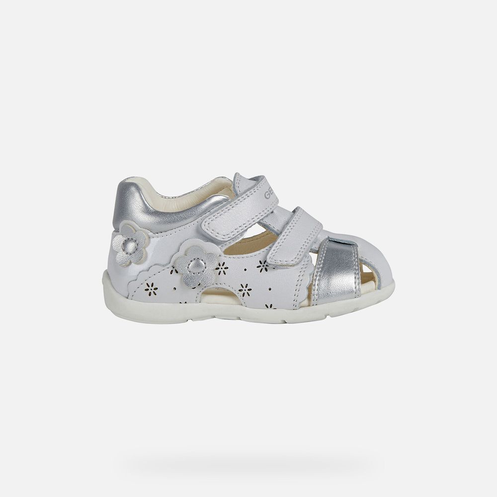 Geox Sandals Silver Kaytan Girl - Geox Baby Shoes - PCXKOJ094